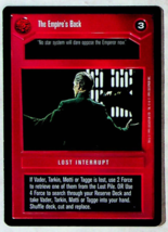 The Empire&#39;s Back CCG Card - Star Wars Premier Set - Decipher - 1995 - $1.49