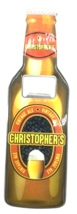 Christopher&#39;s Chris Gift Idea Fathers Day Personalised Magnetic Bottle Opener ⭐⭐ - £5.91 GBP