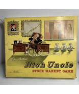 Vtg 1959 Parker Brothers Rich Uncle Stock Market Board Game Parts Missing - $17.82