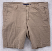 Ben Sherman Shorts Men&#39;s Size 38 Khaki Flat Front Chino Shorts  10&quot; Inse... - $16.82