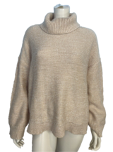 NWT Haven Well Within Tan Long Sleeve Turtleneck Shaker Sweater Sz XL - £33.01 GBP