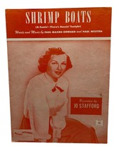 Shrimp Boats A Comin Vintage Piano Sheet Music Walt Disney Jo Stafford 1951 - £12.04 GBP