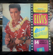 Elvis Presley in Blue Hawaii Soundtrack Vinyl LP RCA Mono Victor LPM 2426 - £8.84 GBP