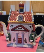 Vintage Spode - Christmas Tree Village Hall Teapot - 2002 EUC - $33.85 CAD