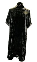 EILEEN FISHER Dress Brown Women Mock Neck Velvet Silk Blend Size Petite ... - $198.79