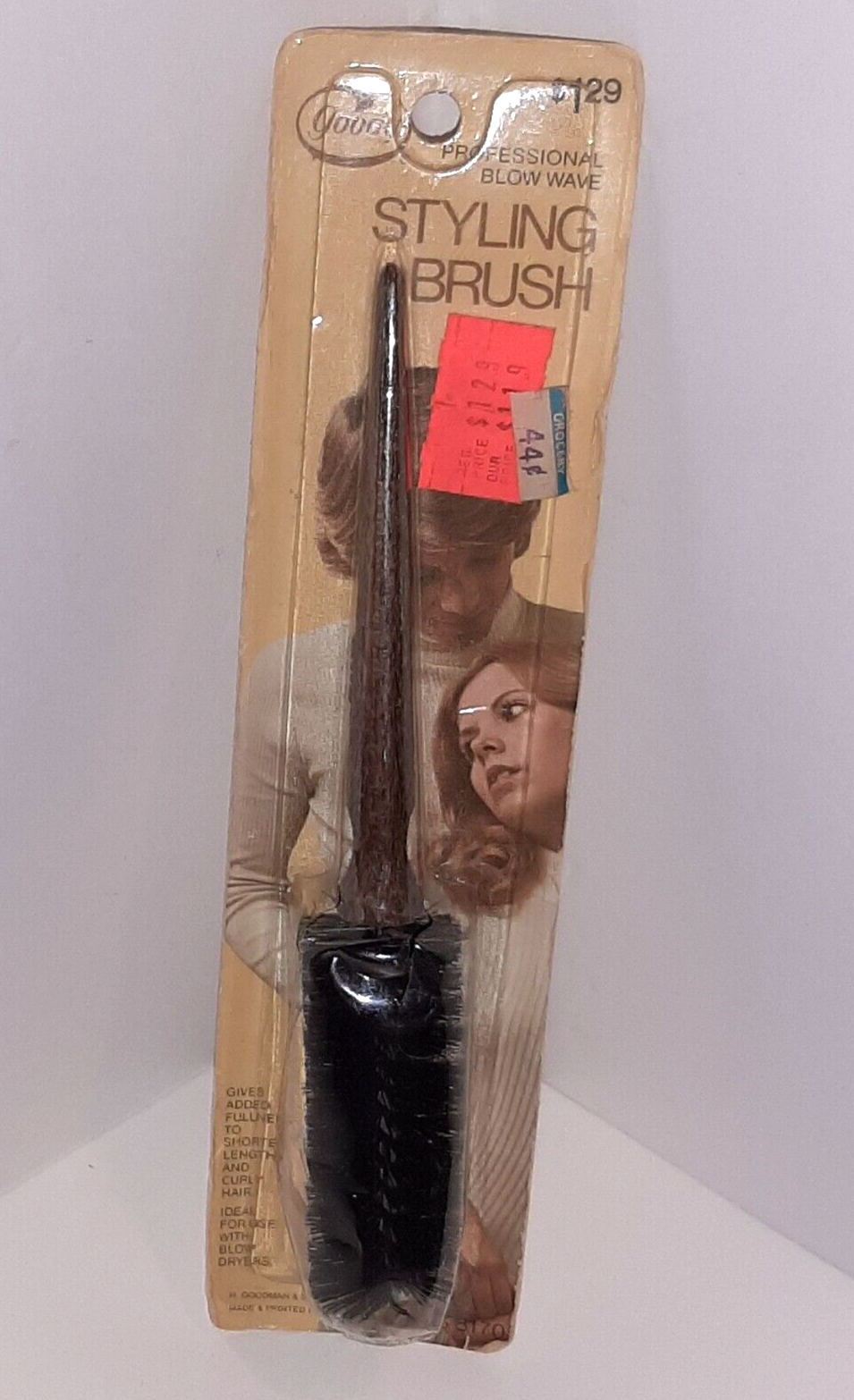 Vintage GOODY Professional Blow Wave Styling Brush NEW 1972 Round  - £15.82 GBP