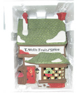 Department 56 Heritage Village Dickens Village T. Wells Fruit &amp; Spice Sh... - £19.86 GBP