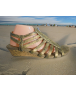 A2 Heelrest Aerosoles Womens 12M Gladiator Sandal Yetaway Animal Print C... - $15.79