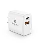 PowerPeak PD Wall Dual Port Charger 20W - White - $12.34