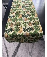 Plants Greenery Lined TABLE RUNNER Table Linen 42x14 - $13.06