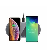Techno S Fast Qi Dual Wireless Dock Charging Station for Apple,Samsung, ... - $103.90 CAD