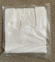 100ct white plain plastic bags size 6" x 3.5" x 13" - perfect for small ... - $13.62