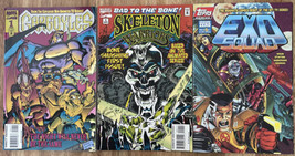 Skeleton Warriors #1 Marvel Gargoyles #1 Marvel &amp; Exo Squad #0 Topps Vf Lot Of 3 - £91.50 GBP