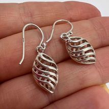 Vintage 925 Sterling Silver Dangle Earrings Retro Womens Jewelry Gift - $69.00