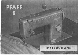 Pfaff 6 manual sewing machine instruction Enlarged Hard Copy - £10.19 GBP