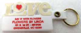 Love Say It With Flowers Keychain Flowers by Linda Owensville Missouri V... - $12.30
