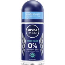 Nivea Men Fresh Oc EAN roll-on Deodorant 0% Aluminum 50ml- Free Shipping - £8.39 GBP