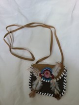 Imitation suede  POUCH W DREAM CATCHER necklace purse NEW girls new - £3.98 GBP