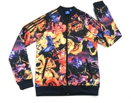 Adidas Photo Graphic Floral Track Jacket Navy Full Zip Youth Junior  Large *** - £26.73 GBP