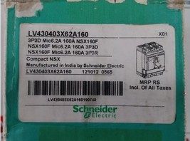 New Schneider Electric NSX 160F Circuit Breaker 160A Micrologic 6.2A 800... - $8,566.41 MXN