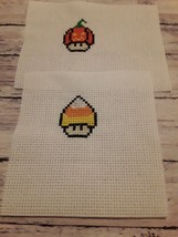 Completed Halloween Mushroom Finished Cross Stitch - $5.99