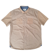 Ecko Unltd Shirt Mens 2XL Striped Short Sleeve Button Down Pockets - $17.21 CAD