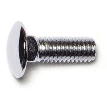 7/16&quot;-14 x 1-1/4&quot; Chrome Grade 5 Carriage Head Bumper Bolts (5 pcs.) - £17.30 GBP