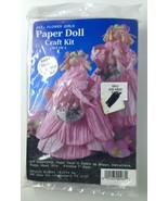 Design Works Crafts Paper Twist Dolls Kit Pink FLOWER GIRLS Shower Weddi... - $15.00