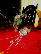 new twist in NAPKIN RINGS handmade pine branch w/pine cones, etc. ORDERS... - $3.60