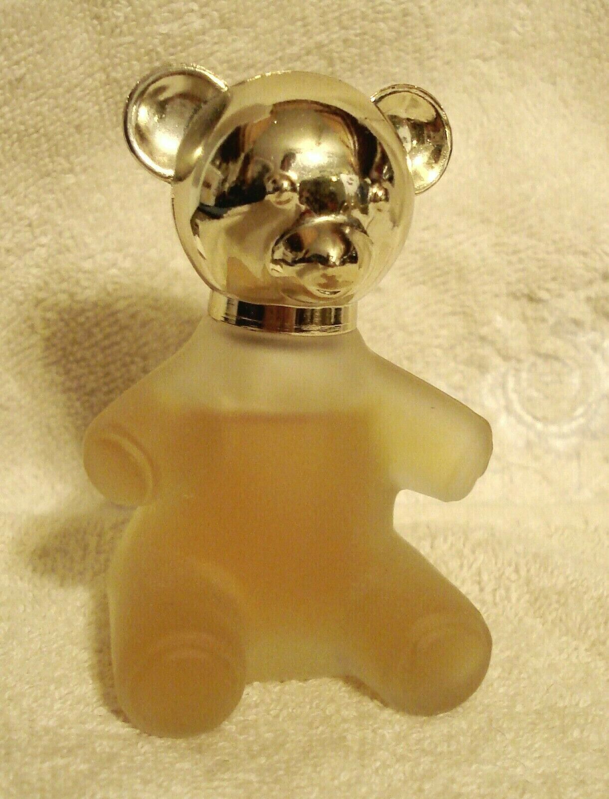 Avon Teddy Bear Sweet Honesty Cologne Decanter VTG Frosted Glass Bottle ... - $7.83