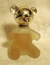 Avon Teddy Bear Sweet Honesty Cologne Decanter VTG Frosted Glass Bottle .75 oz - $7.83