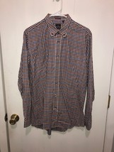 Paul Smith London Slim Fit Check Button Down L/S Shirt Men&#39;s SZ 16 Made In Italy - £11.64 GBP