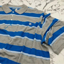 Men’s Rocawear Grey | Blue | White Big &amp; Tall Polo Shirt NWT - $98.00