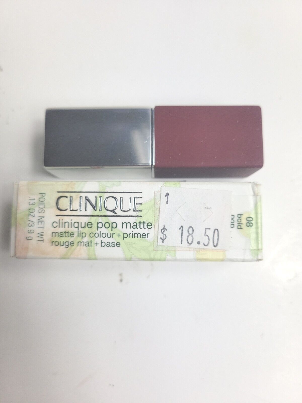 Primary image for Clinique Pop Matte Lip Color + Primer 08 Bold Pop  .13 Oz  New In Box