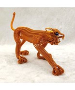 Panther statue sculpture decor, Leopard figurine art, Wire animals sculp... - $102.57 CAD