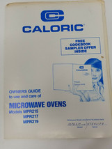 Caloric Microwave Owner&#39;s Guide Manual and Tags MPR215 MPR217 MPR219 Vin... - $11.35