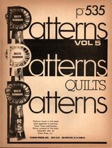 Vintage 70's Blue Ribbon Patterns Quilting Pattern booklet Volume 5 p-535 - $7.99