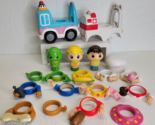 2010 Spin Master POP ON PALS Lot Figures Vehicles Accessories Arms Ice C... - £10.81 GBP