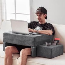 Ergonomic Large Lap Desk Pillow with Cup Holder - Memory Foam Comfort fo... - $118.75