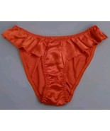 Vintage 80s Flutter Red Hi-Cut Lingerie Panties Size 6M - £155.89 GBP