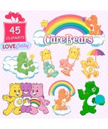 Care Bears, Care Bears Font, Clipart Digital, PNG, Printable, Party, Dec... - £2.23 GBP