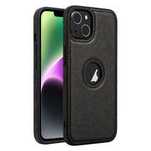 For iPhone 14 Leather Texture Stitching Phone Case(Black) - $18.31