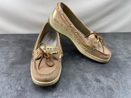 Sperry Top Sider Loafers Women 6.5 M Angelfish Boat Shoes Beige Brown Co... - $19.62