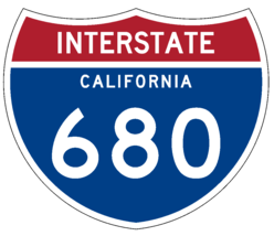Interstate 680 Sticker Decal R1030 Highway Sign Road Sign California - $1.45+
