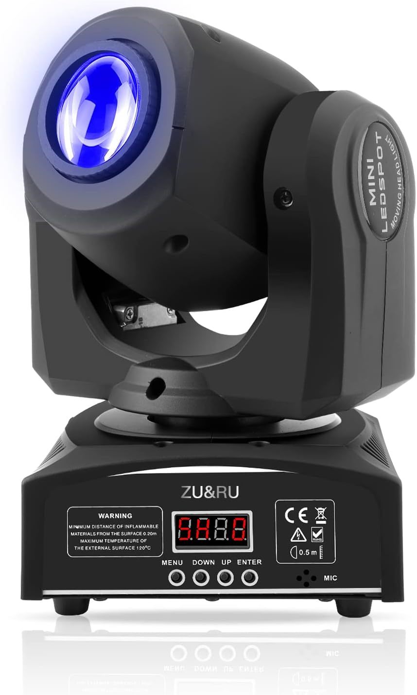 Led Stage Lights Moving Head Lights 8 Gobos 8 Colors 11 Channels 50W Spo... - £97.52 GBP
