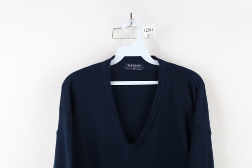 Vintage 90s Streetwear Mens 2XL XXL Blank Lightweight Knit V-Neck Sweater USA Item image 2