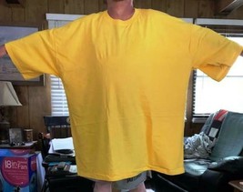 8X Big &amp; Tall Yellow T Shirt 8XT New! - £26.29 GBP