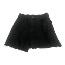 Shein Womens Black Distressed Denim Shorts Size Medium - $14.00
