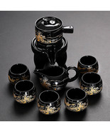 Lazy Automatic Tea Set Premium Ceramic Kung Fu Tea Set Office Tea Making... - $138.00
