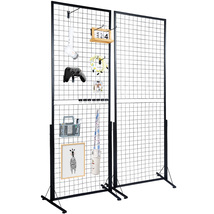 VEVOR 2' x 5.6' Grid Wall Panels Tower, 2 Packs Wire Gridwall Display Racks - $53.90